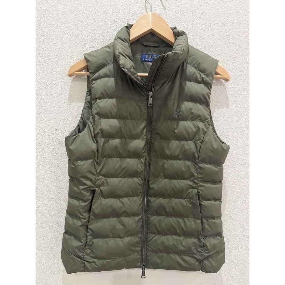 Polo Ralph Lauren Olive Green Down Puffer Vest Small
